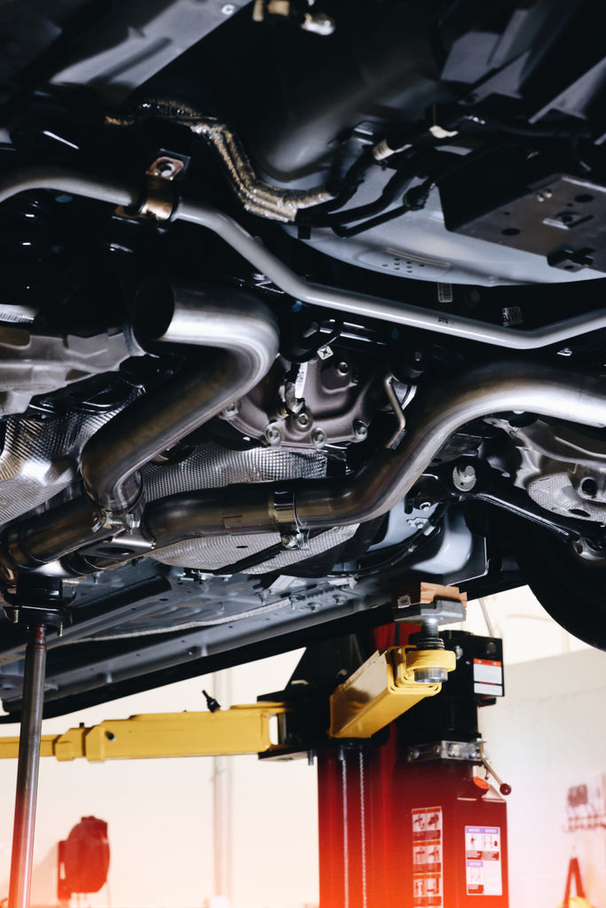 MBRP Ford Mustang 2.3L Ecoboost 3in Cat-Back Exhaust w/ Quad Carbon Fiber SS Tips - T304
