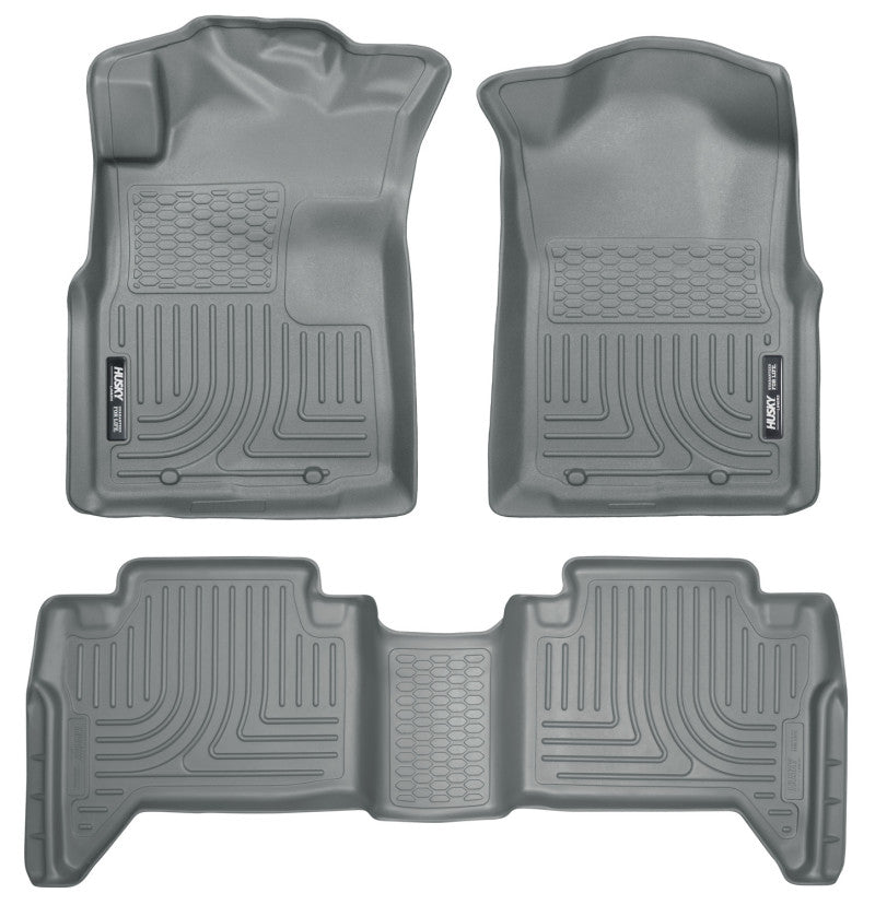 Husky Liners 05-15 Toyota Tacoma WeatherBeater Combo Grey Floor Liners
