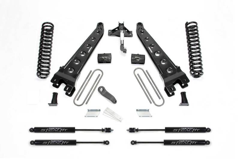 Fabtech 17+ Ford F250/F350 4WD Gas 6in Rad Arm Sys w/Coils & Stealth