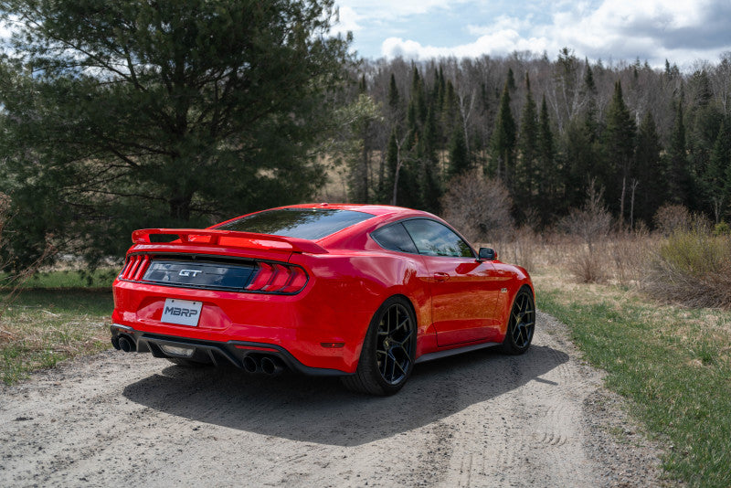 MBRP Ford Mustang GT 2.5in T304 Non Active Dual Axle Back Exhaust System - 4in Dual Wall Tips
