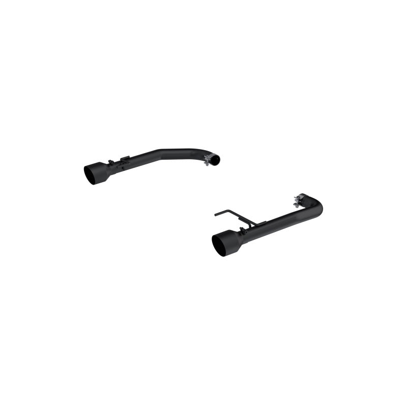 MBRP Ford Mustang 2.3L EcoBoost Black 2.5in Axle Back Dual Split Rear Exit (Race Version)