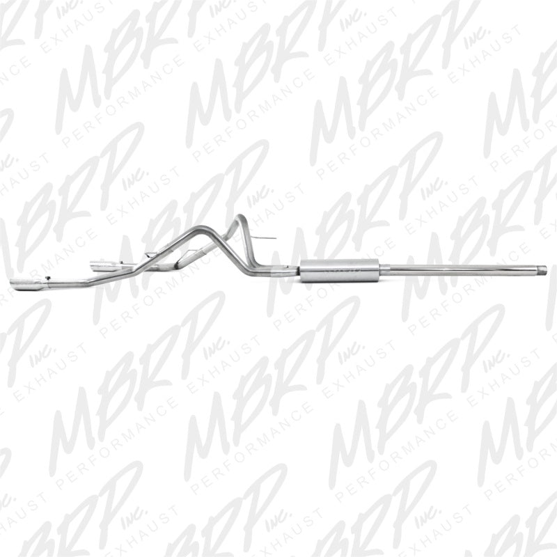 MBRP Ford F150 4.6/5.4L EC/CC-SB Cat Back Dual Split Rear