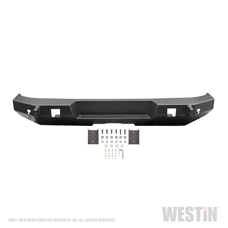 Westin 07+ Jeep Wrangler JK WJ2 Rear Bumper - Textured Black