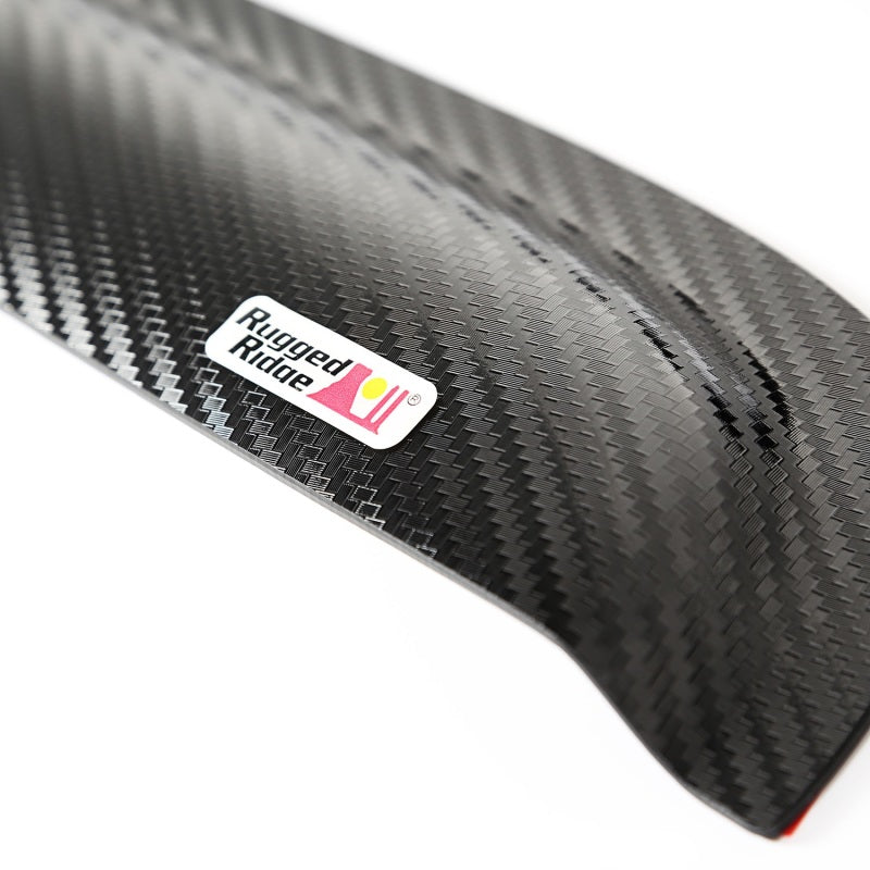 Rugged Ridge Window Visors Carbon Fiber 4Door Jeep Wrangler