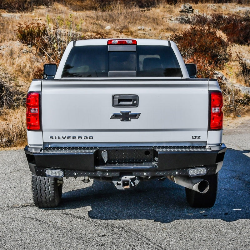 Westin 14+ Chevrolet Silverado HDX Bandit Rear Bumper - Black