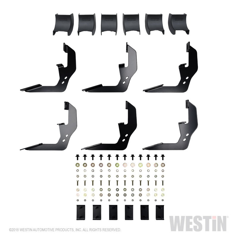 Westin Chevrolet Silverado/Sierra 1500 Crew Cab R5 Nerf Step Bars - Black