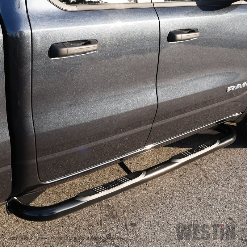 Westin 19+ Ram 1500 Crew Cab E-Series 3 Nerf Step Bars - Black