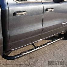 Load image into Gallery viewer, Westin 19+ Ram 1500 Crew Cab E-Series 3 Nerf Step Bars - Black