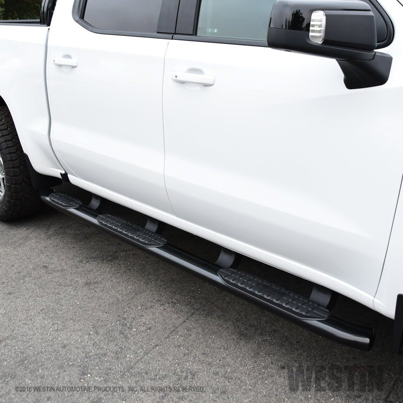 Westin Chevrolet Silverado/Sierra 1500 CC (5.5ft) PRO TRAXX 5 WTW Oval Nerf Step Bars - Black