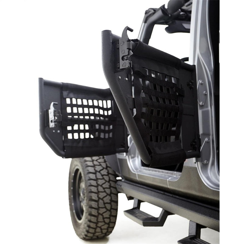 Rampage Jeep Wrangler(JK) Unlimited 4-Door Tube Doors With Netting - Black