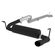 Load image into Gallery viewer, MBRP Jeep Wrangler/ Rubicon 3.6L Cat Back Single Rear Exit Black Exhaust