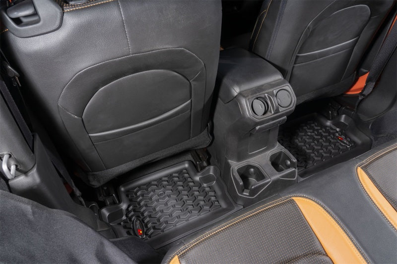Rugged Ridge Floor Liner Rear Black Jeep Wrangler JL 2 Dr