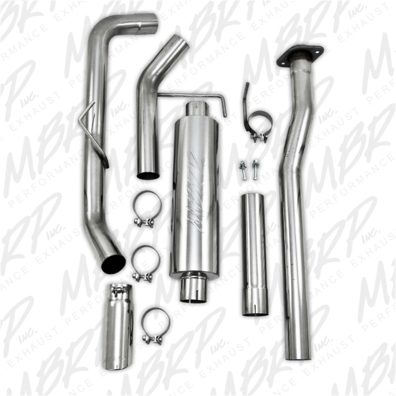 MBRP Ford F150 V6 Ecoboost 3in T409 Cat Back Single Side Exit