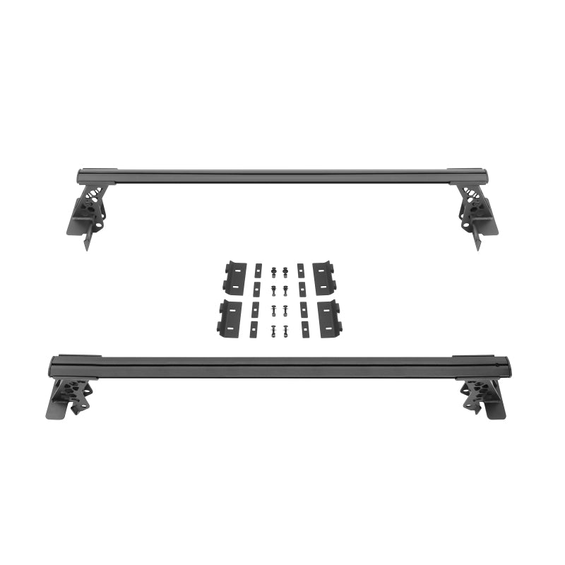 Go Rhino Jeep Gladiator JT/Toyota Tacoma/Nissan Frontier XRS Cross Bars Kit - Tex. Blk