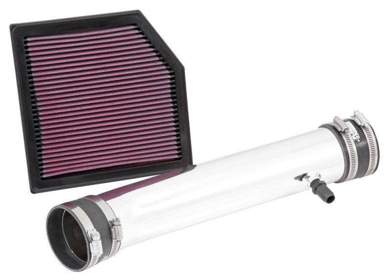 K&N 69 Series Performance Typhoon Intake Kit - Polished for Lexus GS350 3.5L V6