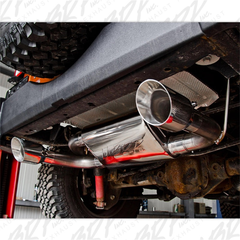 MBRP Jeep Wrangler/Rubicon 3.6L/3.8L V6 Axle-Back Dual Rear Exit Aluminum Performance Exhuast