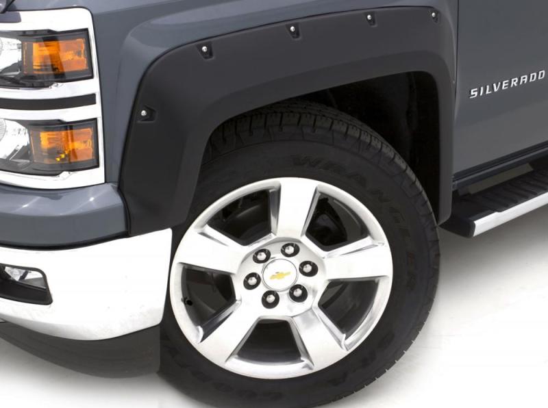 Lund GMC Sierra 1500 RX-Rivet Style Smooth Elite Series Fender Flares - Black (4 Pc.)