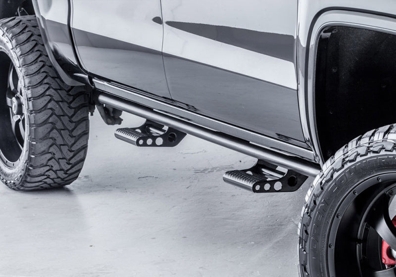 N-Fab RKR Rails 15-23 GMC - Chevy Canyon/Colorado Crew Cab - Tex. Black - 1.75in