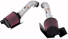 Load image into Gallery viewer, K&amp;N 350z Dual Silver Typhoon Short Ram Intake