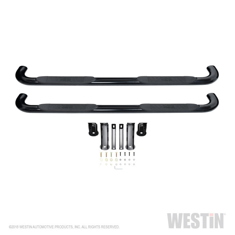 Westin Chevrolet Silverado/Sierra 1500 Crew Cab Platinum 4 Oval Nerf Step Bars - Black
