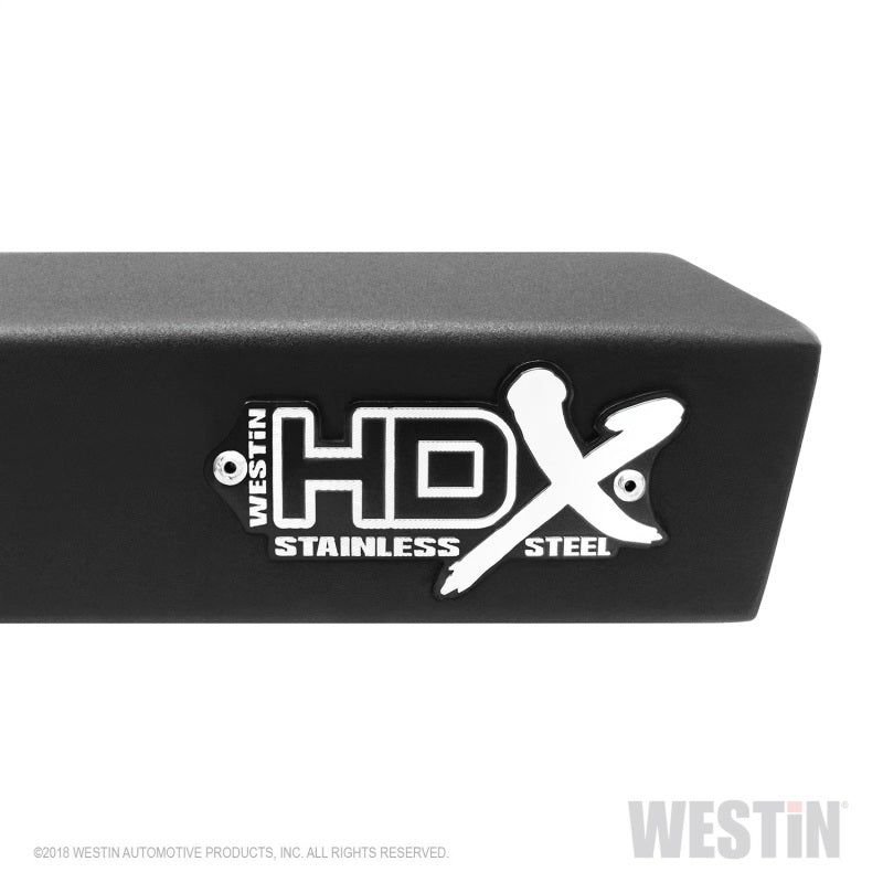 Westin 07+ Jeep Wrangler JKU 4dr. HDX Stainless Drop Nerf Step Bars - Tex. Blk