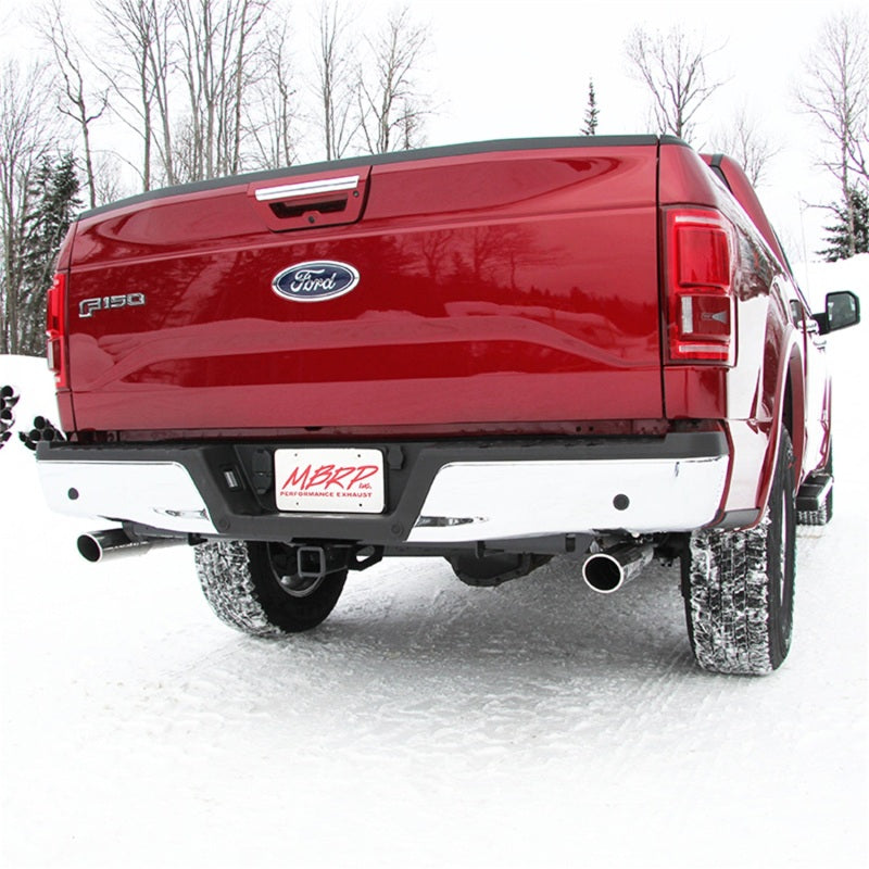 MBRP Ford F-150 5.0L 3in Cat Back Dual Split Rear Exit T409 Exhaust System