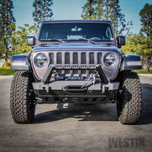 Load image into Gallery viewer, Westin 18+ Jeep Wrangler JL Stubby Front Bumper - Textured Black