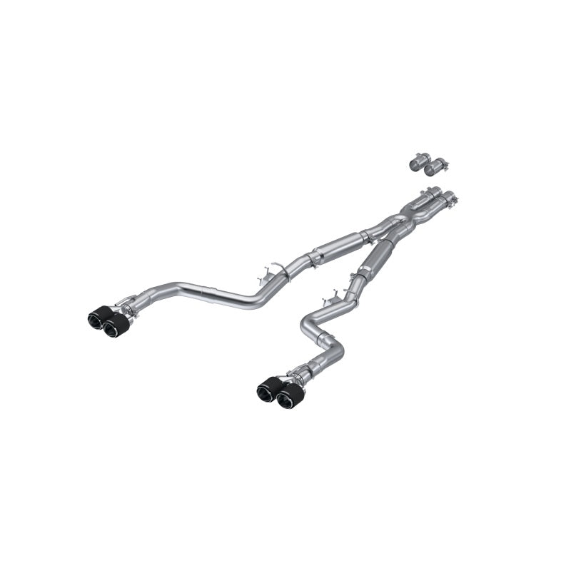 MBRP Dodge Challenger 5.7L/6.2L/6.4L Carbon Fiber Quad Tip T304 Catback Exhaust