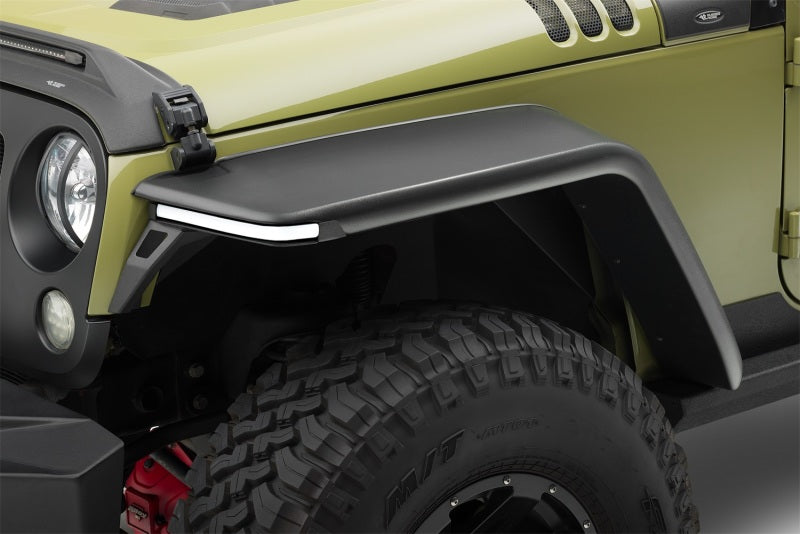 Rugged Ridge Jeep Wrangler JK 2-Door+4-Door Unlimited Max Terrain Fender Flare Front+Rear Set