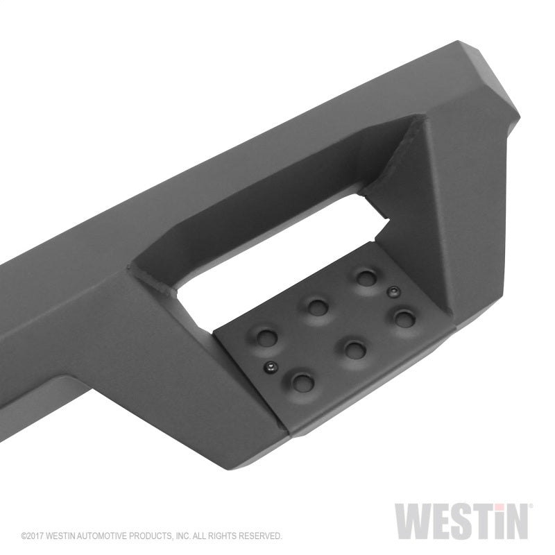 Westin 07+ Chevrolet Silverado 1500 CC 5.5ft Bed HDX Drop W2W Nerf Step Bars - Tex. Blk