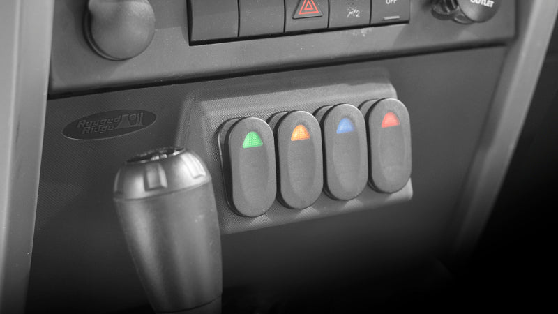 Rugged Ridge Lower Switch Panel Kit Jeep Wrangler JK