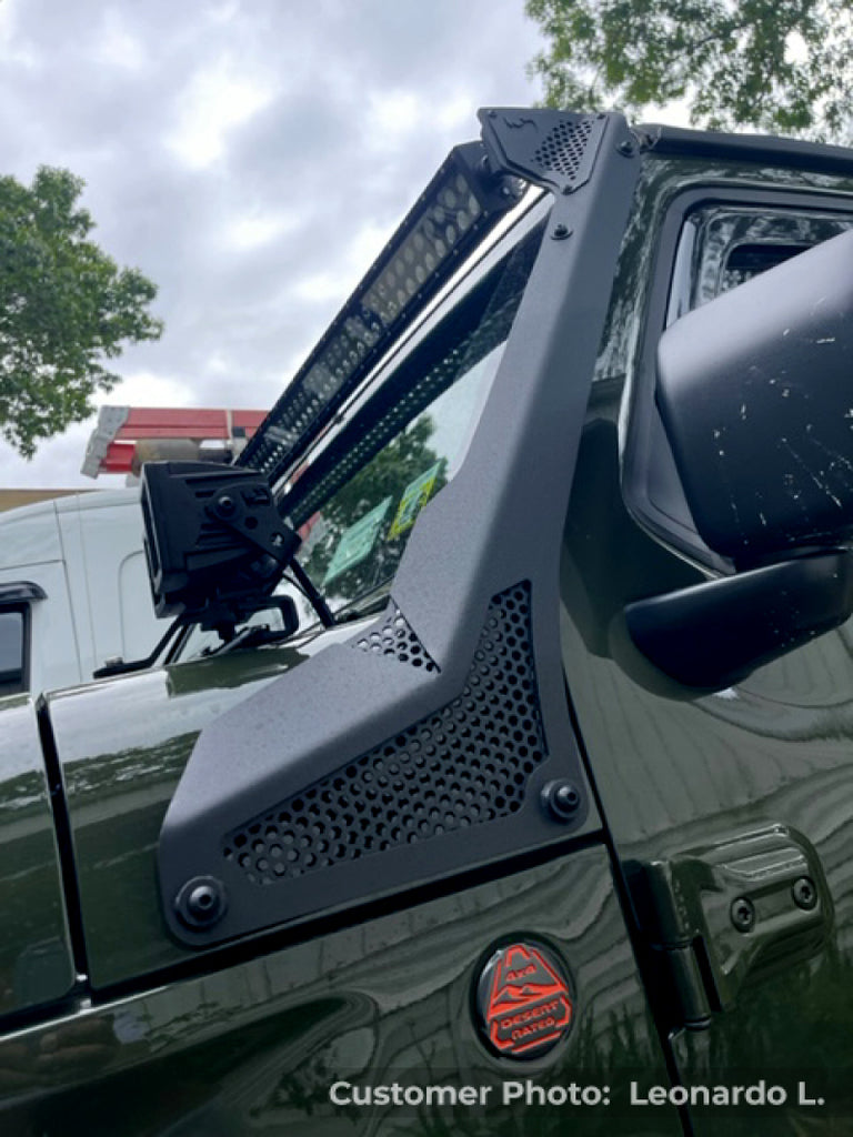 Go Rhino Jeep Wrangler JL/JLU/Gladiator JT XE Windshield Light Bar Mount - 50in Single Row