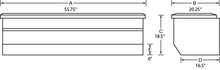 Load image into Gallery viewer, Lund Dodge Dakota Std. Cab (8ft. Bed Chest) Challenger Tool Box - Brite