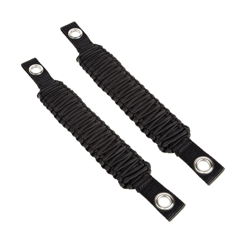 Rugged Ridge Paracord A-Pillar/Seat Mnt Hdle Black Jeep Wrangler JK