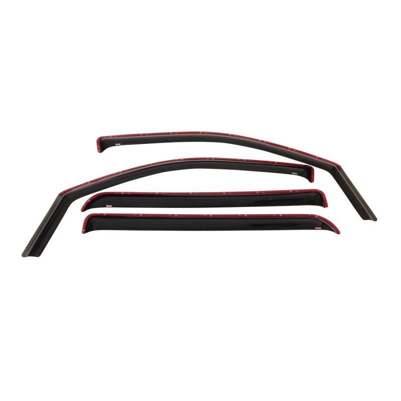 Westin 2009+ Dodge/Ram Crew Cab/Mega Cab Wade In-Channel Wind Deflector 4pc - Smoke