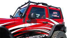 Load image into Gallery viewer, MBRP Jeep Wrangler JK Front Roof Rack Extension (2 Door) Black Coated