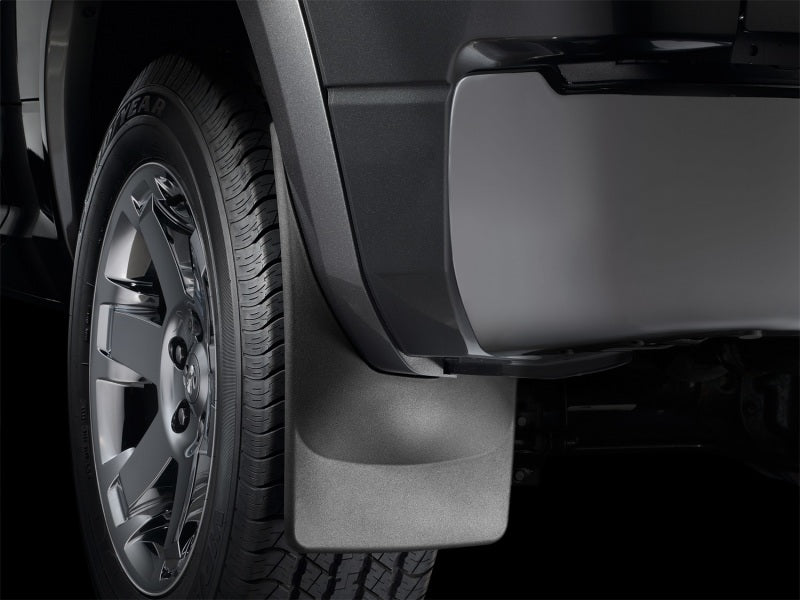 WeatherTech Ford F-250/350/450/550 w/Fender Flares Rear Dually No Drill Mudflaps - Black