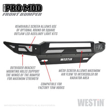 Load image into Gallery viewer, Westin 16+ Chevy/GMC  Silverado/Sierra 1500 Pro-Mod Front Bumper