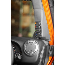 Load image into Gallery viewer, Rugged Ridge A-Pillar 4 Switch Pod Black RHD Jeep Wrangler JK
