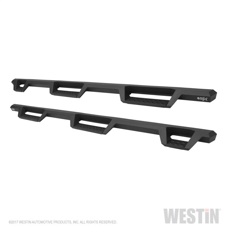 Westin 17+ Ford F-250/350 Crew Cab 6.75ft Bed HDX Drop W2W Nerf Step Bars - Tex. Blk
