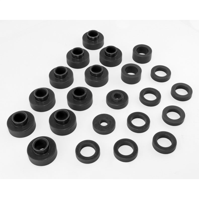 Rugged Ridge Body Mount Kit Black Jeep CJ5 & CJ7