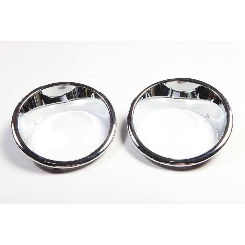 Rugged Ridge Headlight Bezels Chrome Jeep Wrangler JK