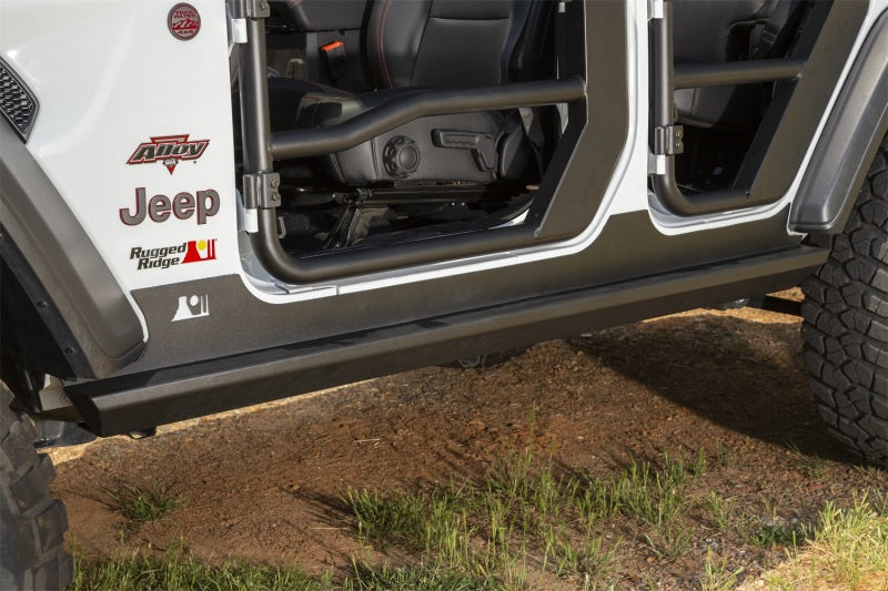 Rugged Ridge XHD Rock Sliders Jeep Wrangler JL 4 Door