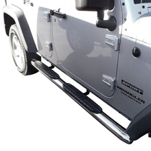 Load image into Gallery viewer, Westin Jeep Wrangler Unlimited PRO TRAXX 4 Oval Nerf Step Bars - SS