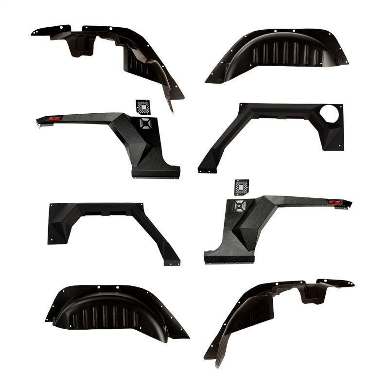 Rugged Ridge XHD Armor Fenders and Liner Kit Jeep Wrangler JKU 4-Door