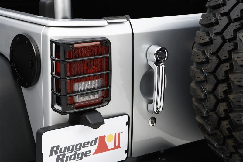 Rugged Ridge Jeep Wrangler Black Tail Light Euro Guards