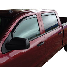 Load image into Gallery viewer, Westin 2014+ Chevy Silverado 1500 Crew Cab Wade In-Channel Wind Deflector 4pc - Smoke
