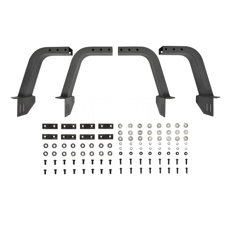 Westin 05+ Toyota Tacoma Overland Cargo Rack Base - Textured Black