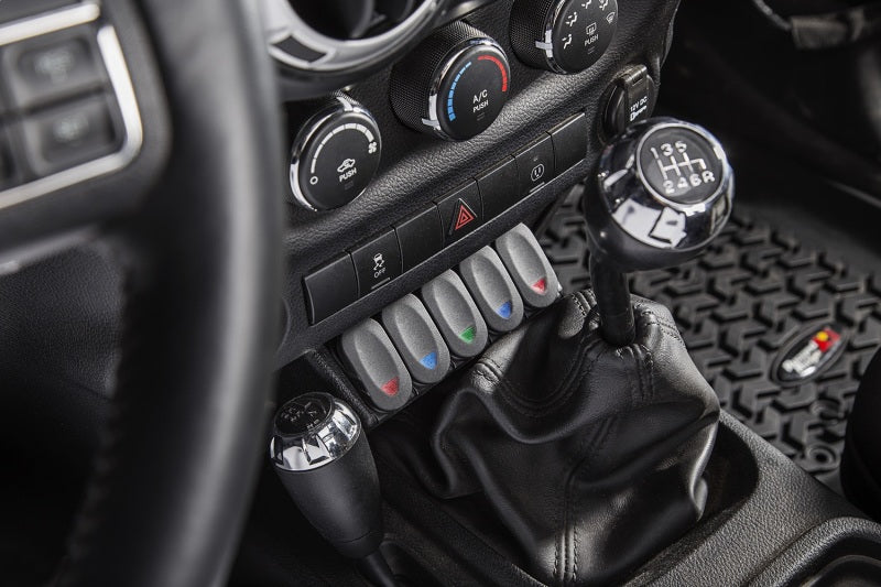 Rugged Ridge Lower Console Switch Panel Jeep Wrangler JK/JKU