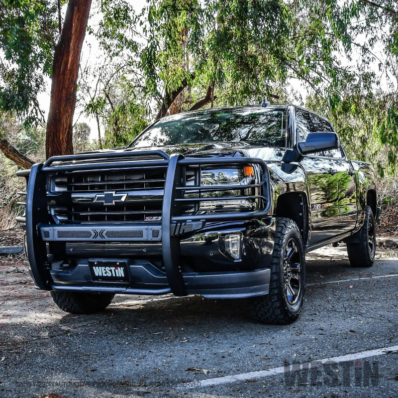 Westin 16+ Chevy Silverado 1500 Sportsman X Grille Guard - Textured Black